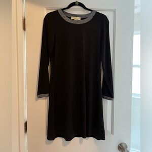 Michael Kors Black Dress with Silver Trim